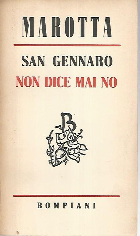 San Gennaro non dice mai no - Marotta - copertina