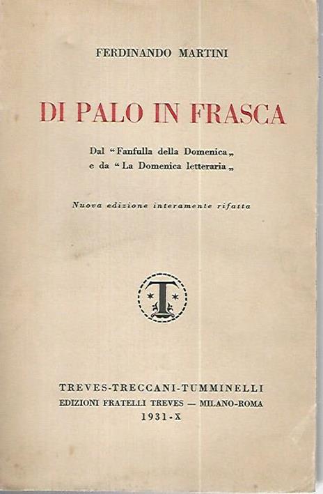 Di palo in frasca - Ferdinando Martini - copertina