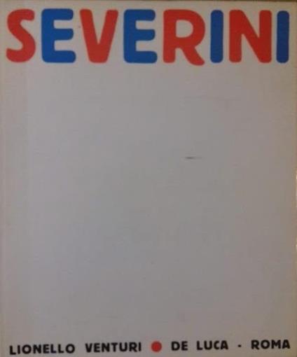 Severini - Lionello Venturi - copertina