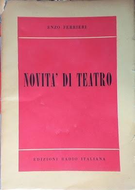 Novità di teatro - Enzo Ferrieri - copertina