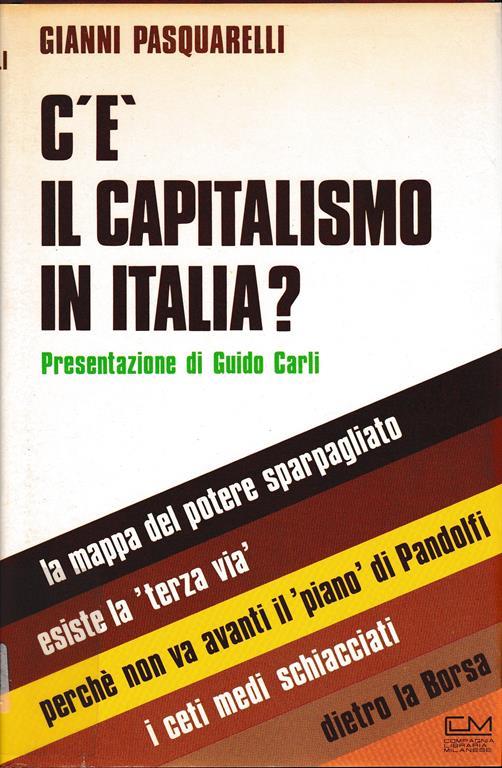 C'è capitalismo in Italia? - Gianni Pasquarelli - copertina
