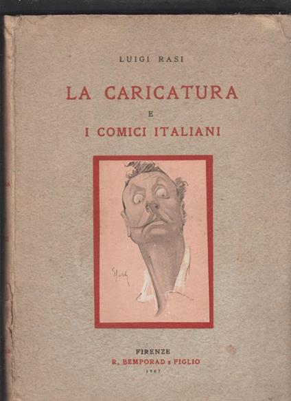 La Caricatura e I Comici Italiani - Luigi Rasi - copertina