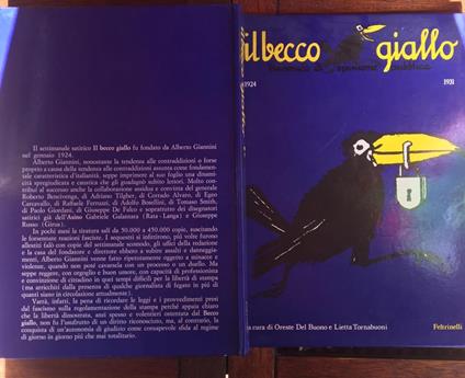 Il becco giallo - Oreste Del Buono - copertina