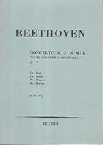 Beethoven concerto n.5 in mi b per pianoforte e orchestra