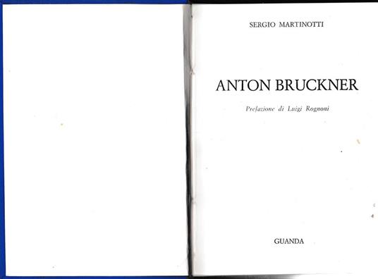 Anton Bruckner - Sergio Martinotti - copertina