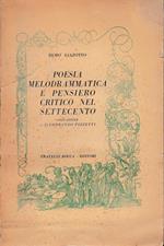 Poesia melodrammatica e pensiero critico nel settecento