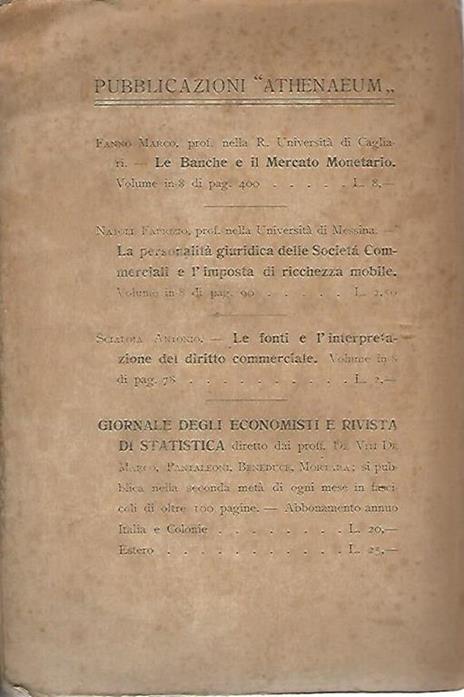 Principi di economia politica - Enrico Barone - 2