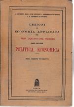 Lezioni di economia applicata. Politica economica parte seconda