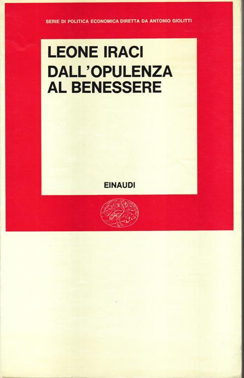 Dall'opulenza al benessere - Leone Iraci Fedeli - copertina