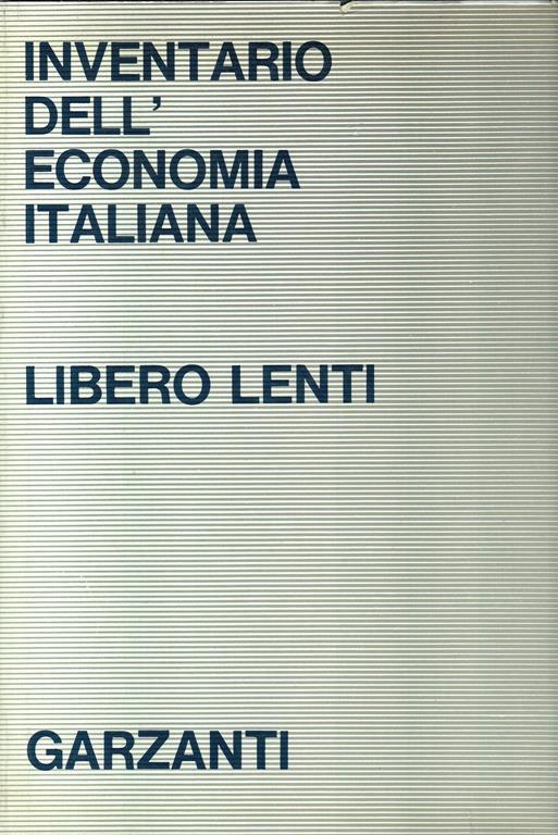 Inventario dell'economia italiana - Libero Lenti - copertina