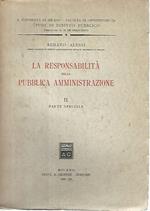 La responsabilità della pubblica amministrazione. II. Parte speciale