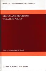 Design and reform of taxation policy