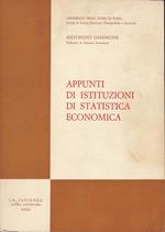 Appunti di Istituzioni di Statistica Economica