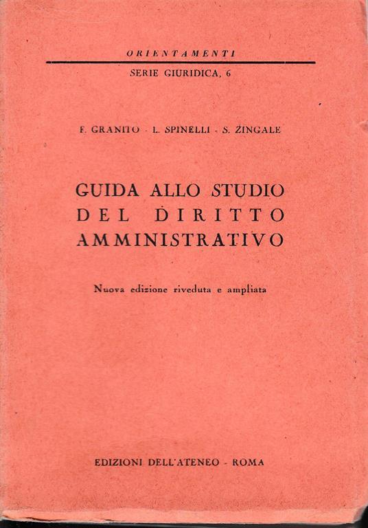 Guida allo studio del diritto amministrativo - F. Granito - copertina