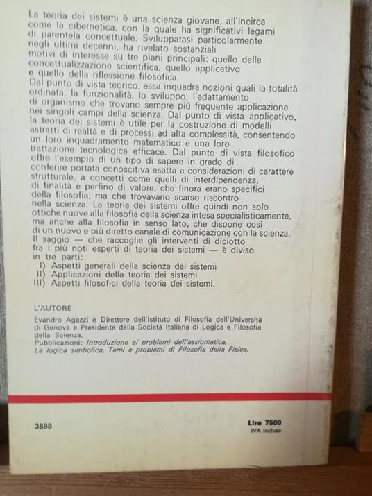 I sistemi tra scienza e filosofia - Evandro Agazzi - 2