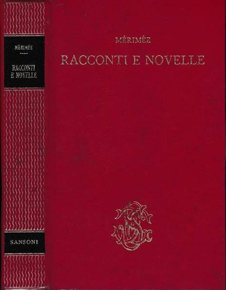 Racconti e novelle - Prosper Mèrimèe - copertina