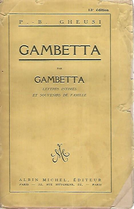 Gambetta par Gambetta - P.B. Gheusi - copertina