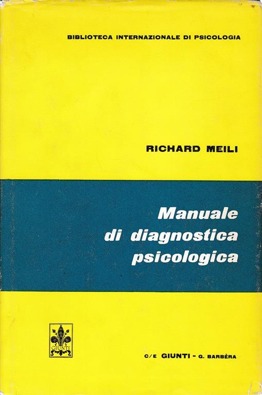 Manuale di diagnostica psicologica - Richard Meili - copertina