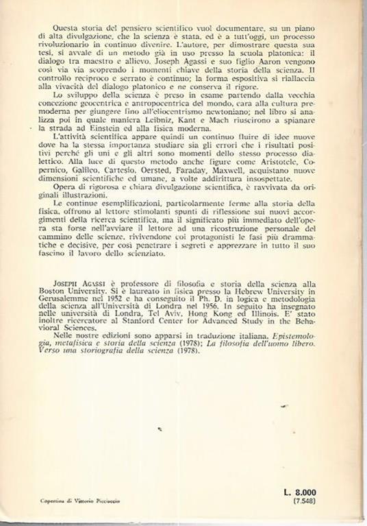 Dialogo senza fine.Una storia della scienza dai greci ad Einstein - Joseph Agassi - 2