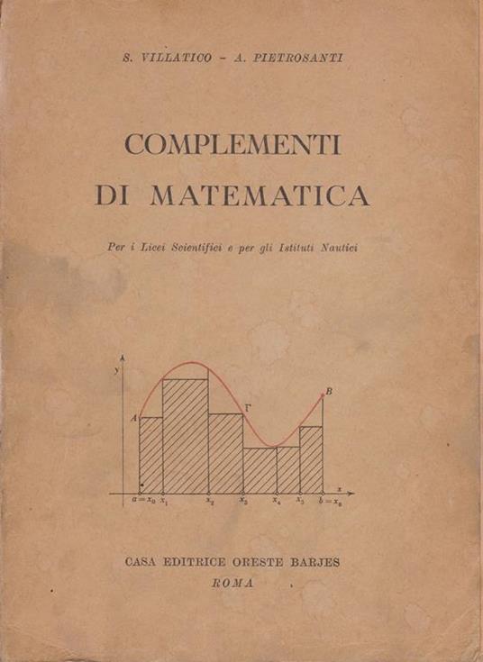 Complementi di matematica - S. Villatico - copertina