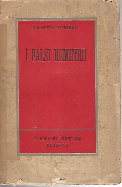 I falsi demetri - Prosper Mérimée - copertina