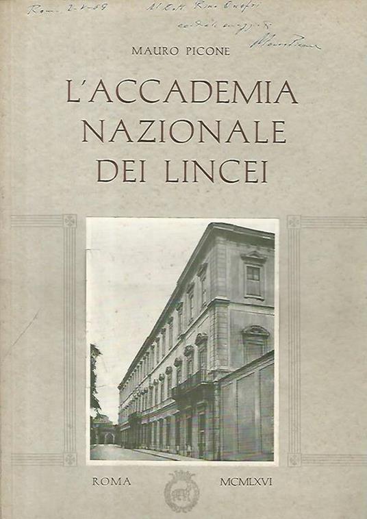 L' accademia nazionale dei lincei - Mauro Picone - copertina