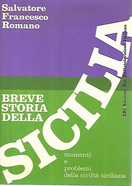 Breve storia della Sicilia - Salvatore F. Romano - copertina