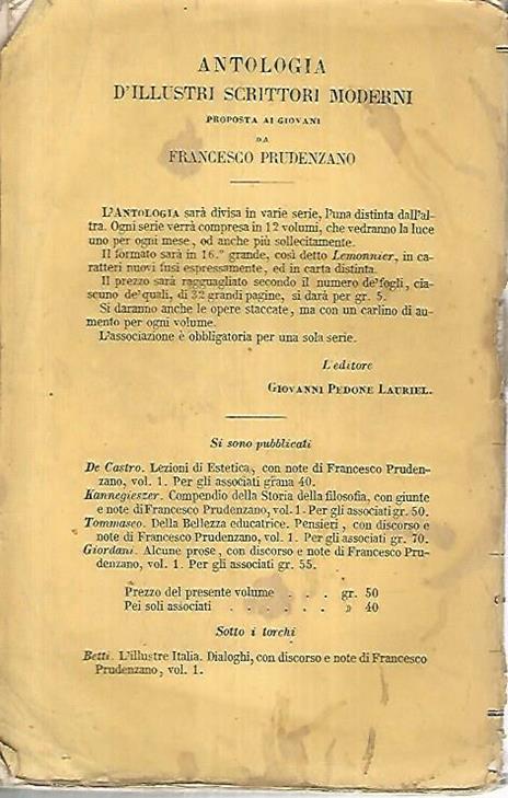 Lezioni di varia letteratura - Pier Alessandro Paravia - 2