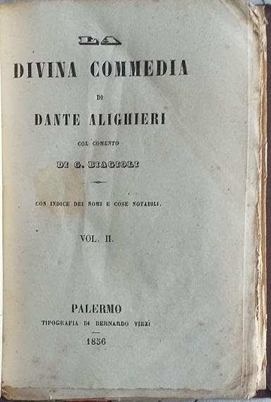 La Divina Commedia. Vol. II Dante Alighieri Libro Usato