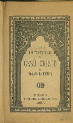 Della imitazione di Gesù Cristo - Tommaso da Kempis - copertina