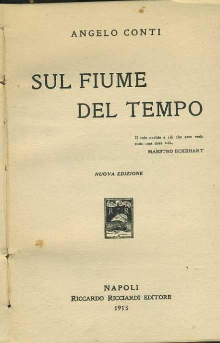 Sul fiume del tempo - Angelo Conti - copertina