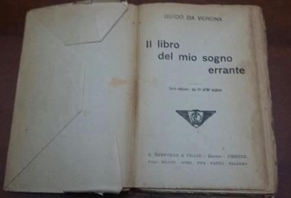 Il libro del mio sogno errante - Guido Da Verona - copertina