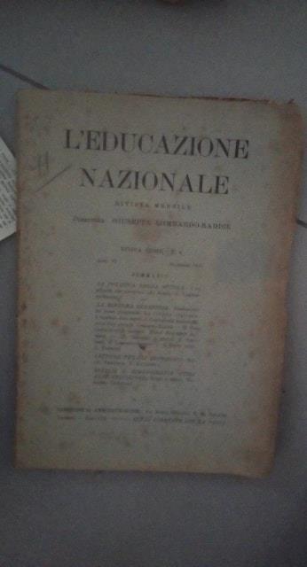 l educazione nazionale - Giuseppe Lombardo Radice - copertina