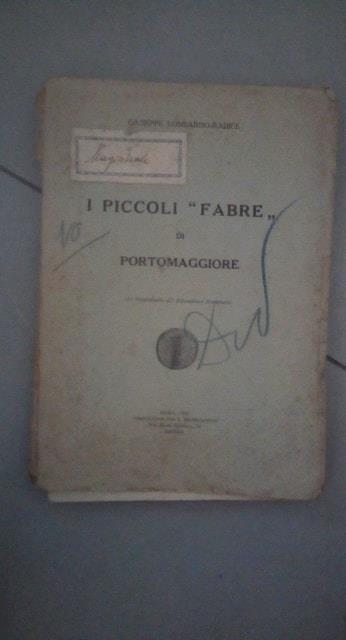 I piccoli " febre,, di portomaggiore - Giuseppe Lombardo Radice - copertina