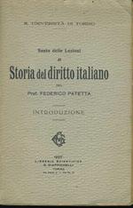 Sunto delle lezioni di storia del diritto italiano