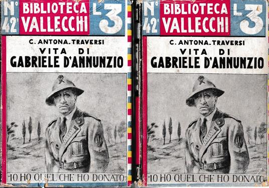 Vita di Gabriele D'Annunzio. 2 volumi - Camillo Antona Traversi - copertina