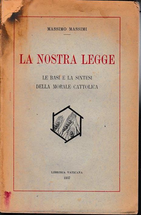 La nostra legge - Massimo Massimi - copertina