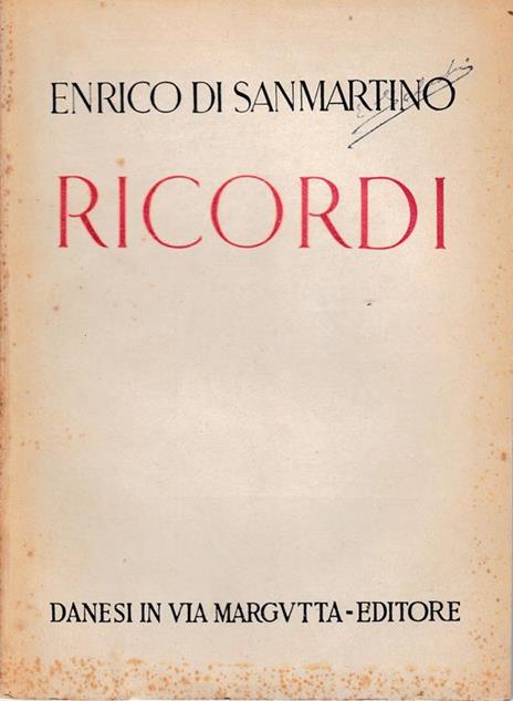 Ricordi - copertina