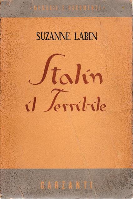 Stalin il terribile - Suzanne Labin - copertina