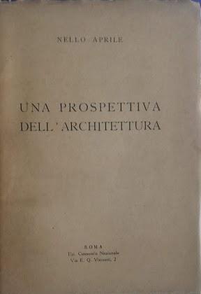 Una prospettiva dell'architettura - Nello Aprile - copertina