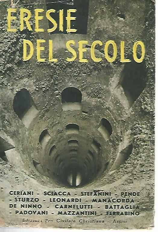 Eresie del secolo - copertina