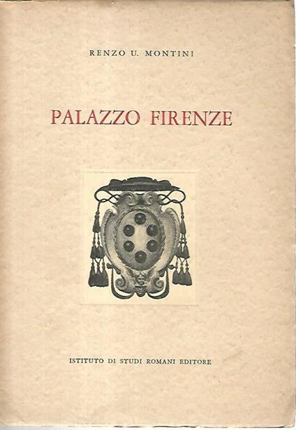 Palazzo Firenze - Renzo U. Montini - copertina