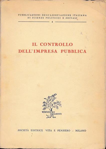 Il controllo dell'impresa pubblica - copertina