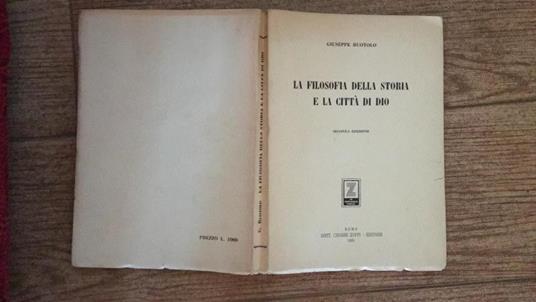 La filosofia della storia e la città di Dio - Giuseppe Ruotolo - copertina