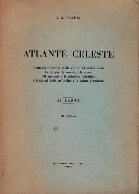 Atlante celeste - copertina