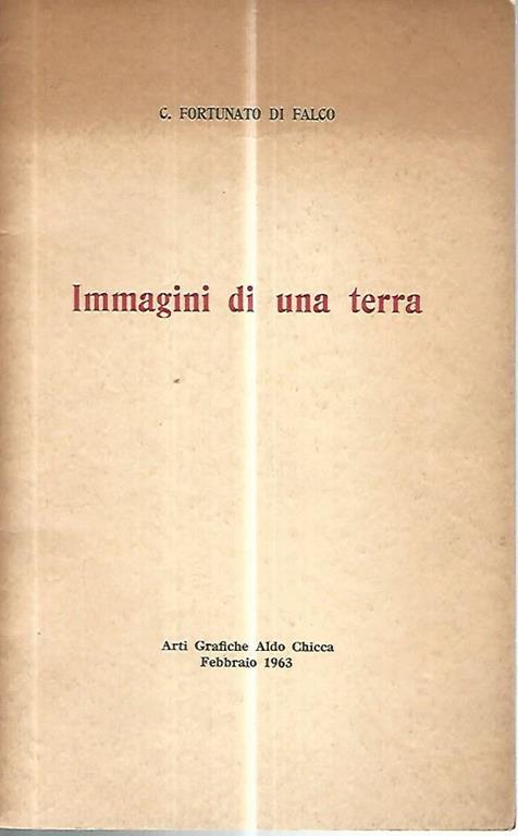 Immagini di una terra - copertina