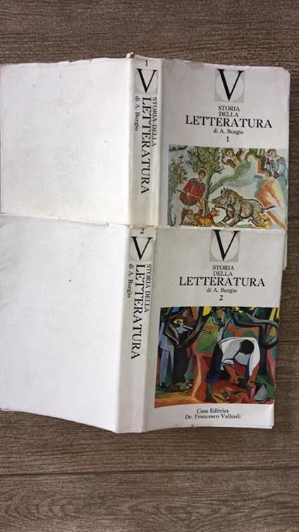 Storia della letteratura Primo e secondo volume - Alfonso Burgio - copertina