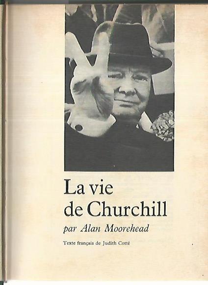 La vie de Churchill - Alan Moorehead - copertina