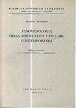 Fenomenologia della spiritualità familiare contemporanea