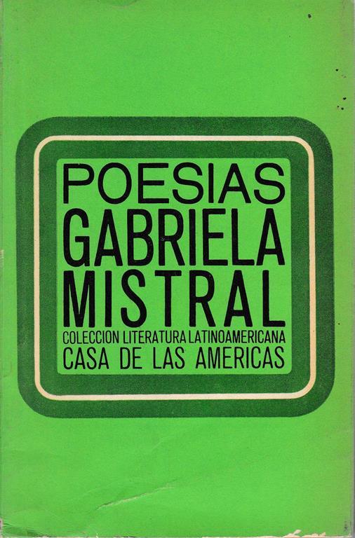 Poesias - Gabriela Mistral - copertina